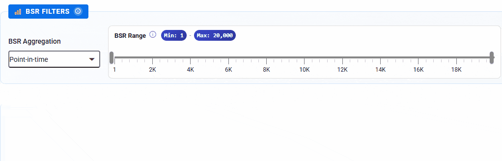 Demo of BSR filter with moving average aggregation